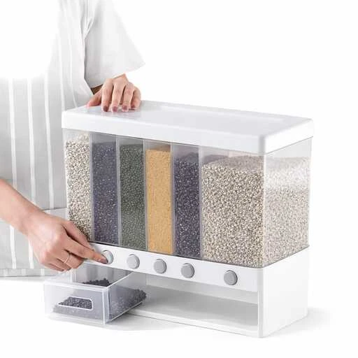 6 Grid Airtight Rice Grai...