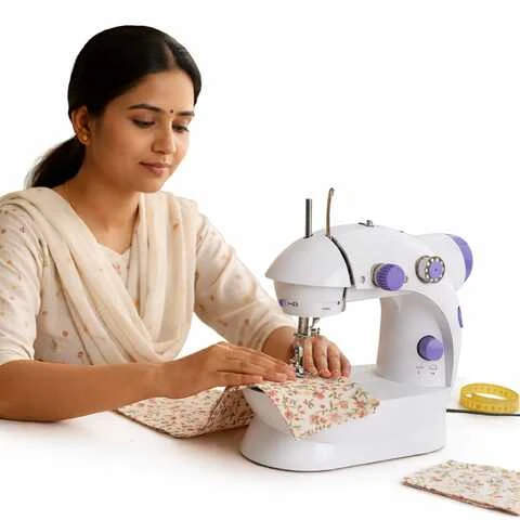 Mini Portable Electric Sewing Machine 2-Speed Hous...