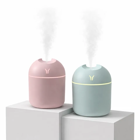 220ml USB Portable Humidifier with Colorful Night...
