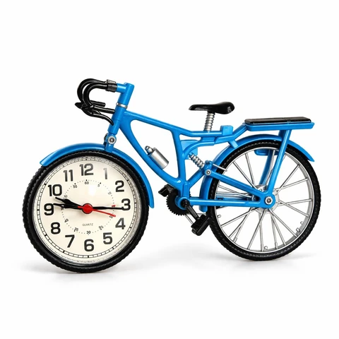Retro Motorcycle Alarm Clock – Creative Vintage De...
