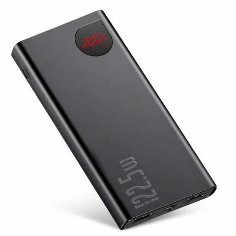Baseus Adaman 20000mAh Fast Charging Power Bank 22.5W – PD3.0 & QC3.0 Digital Display