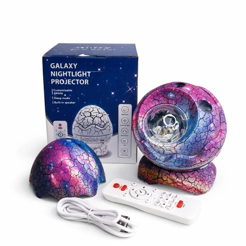 LED Dinosaur Egg Galaxy Star Projector – Bluetooth...