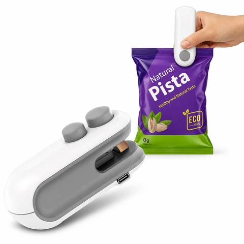 Mini Bag Sealer USB Rechargeable – Portable Heat Sealer & Bag Cutter