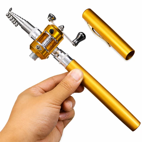 Portable Pen Fishing Rod & Reel Combo – Mini Telescopic Pocket Fishing Pole