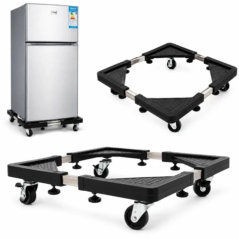 Multifunction Movable Washing Machine Base Stand with 4 Wheels – Heavy Duty Fridge & Appliance Trolley