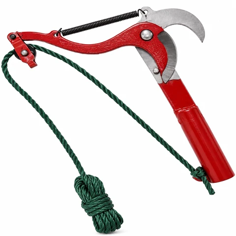 High Altitude Tree Pruning Shears – High Carbon Steel Branch Cutter & Fruit Picking Garden Pruner